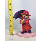 Hamilton Collection Happy Hatters Teddy Bear Figurine w COA Limited Edition