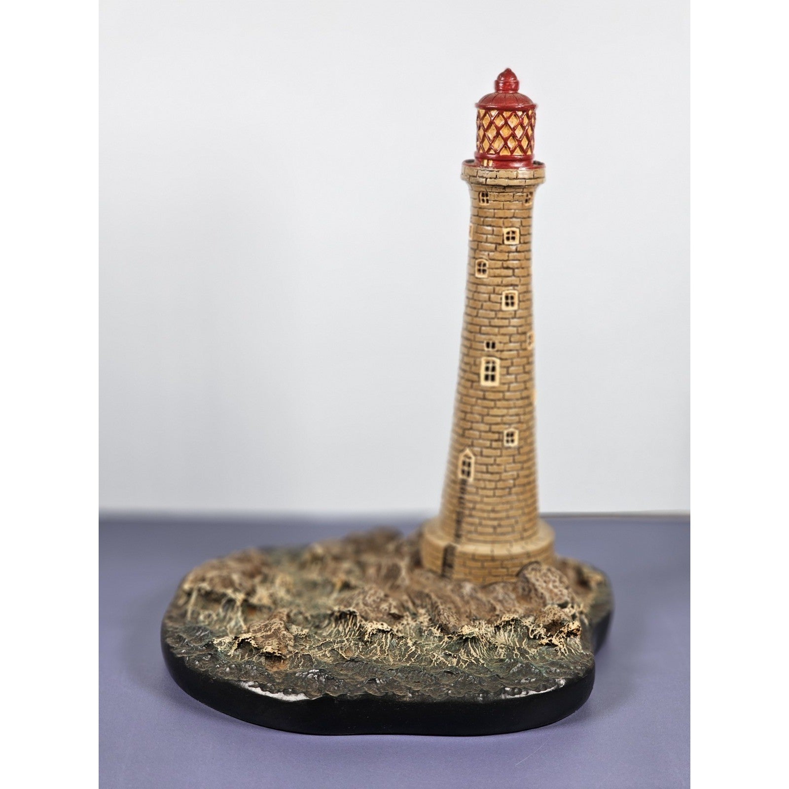 Vintage Danbury Mint Historic Eddystone Lighthouse Sculpture Plymouth England