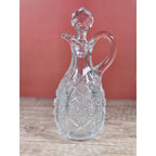 Vintage EAPG Imperial Glass Cruet Octagon Bellaire 7" – Damaged Stopper