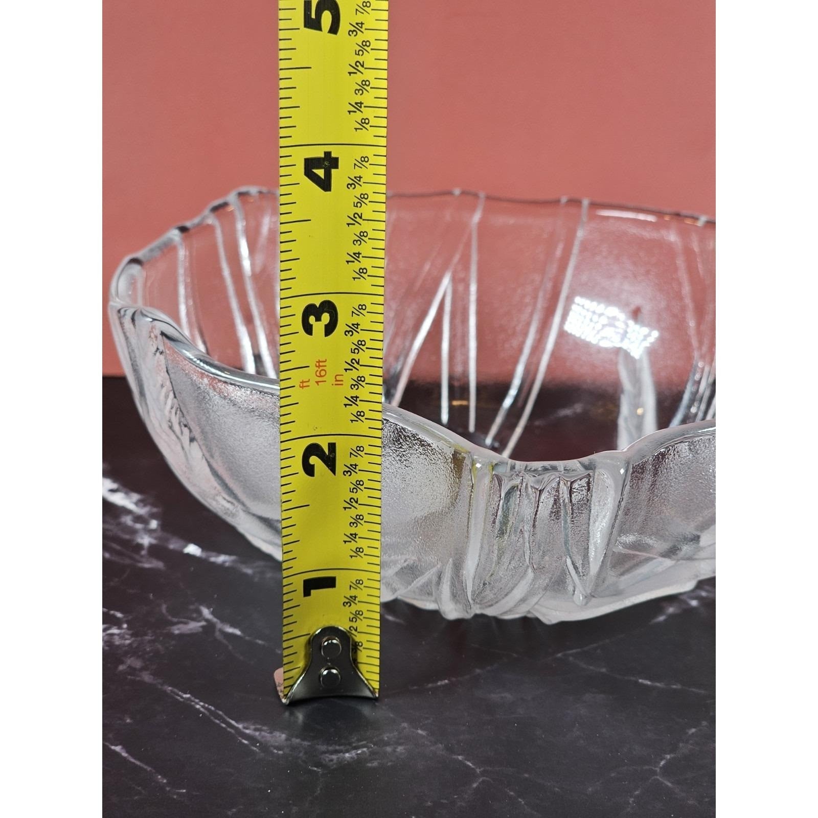 Vintage Mikasa Frosted Glass Garlic Bowl Elegant Kitchen Serving Dish