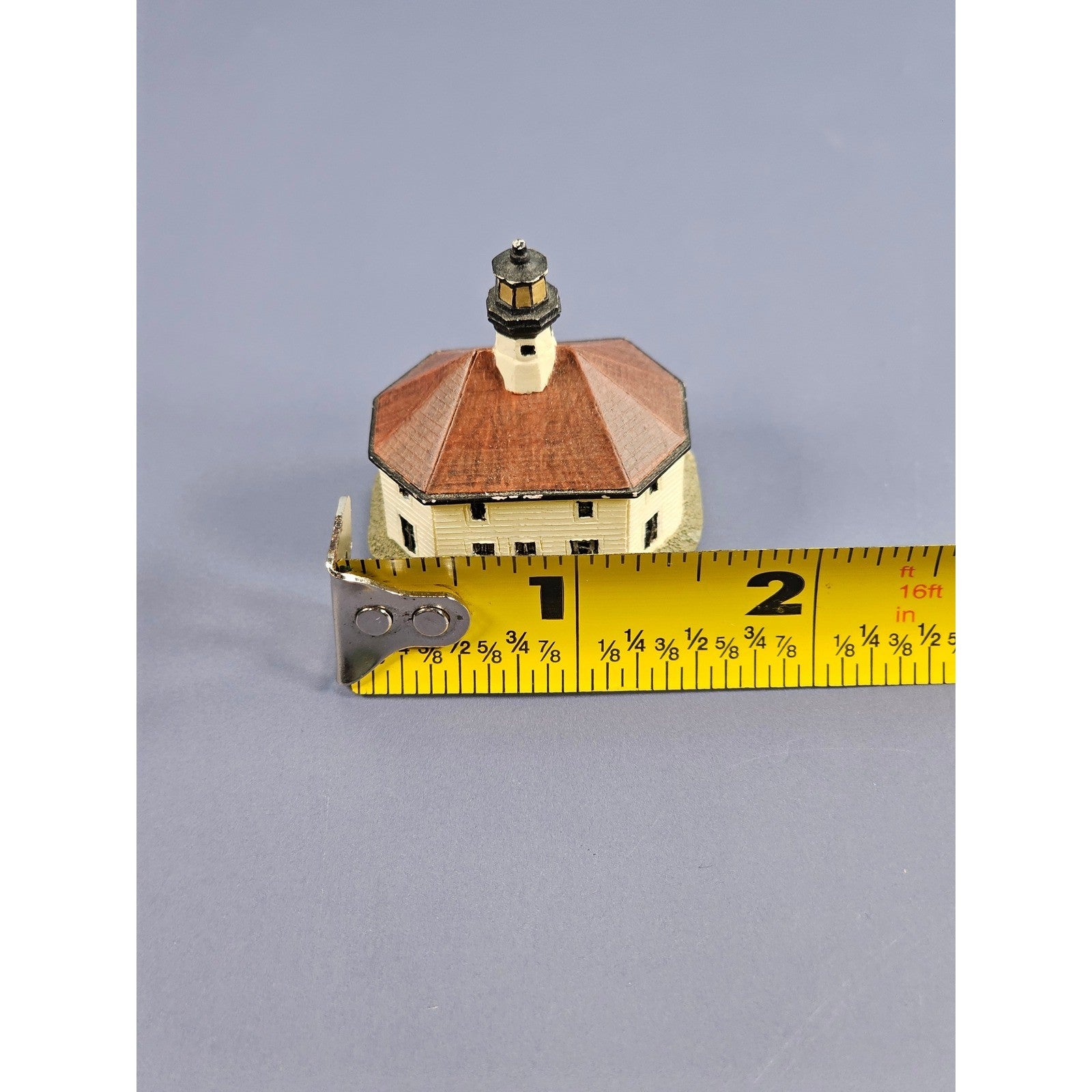 Lenox Eldred Rock Lighthouse Thimble Vintage Miniature Alaska Collectible
