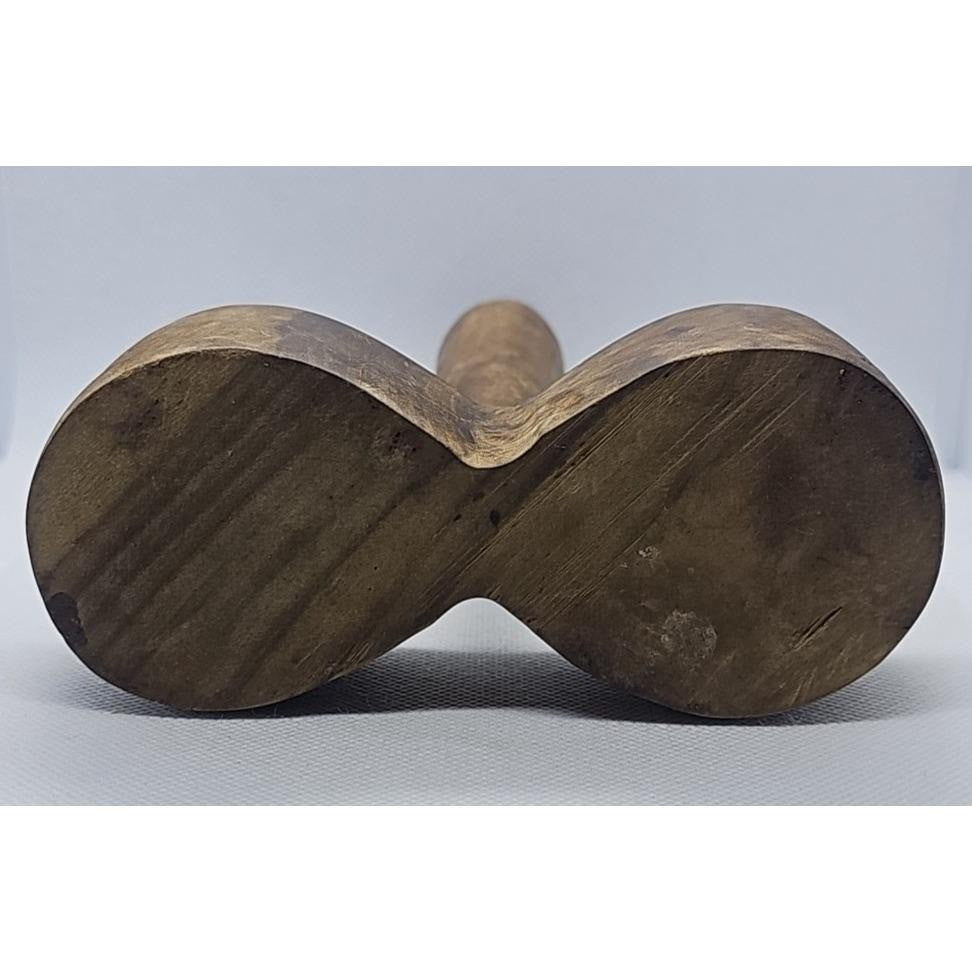 Vintage Wooden Salt & Pepper Holder Rustic Farmhouse Kitchen Stand