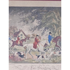 Antique Fox Hunting Print After George Morland Framed Equestrian Art