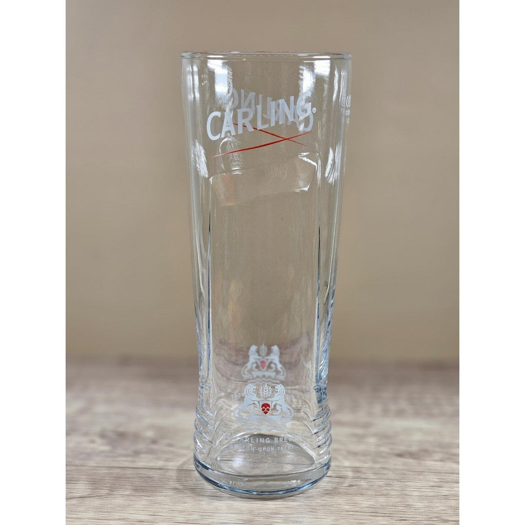 Vintage Carling Pint Glass Tumbler Clear Barware 8 Inch Beer Glass