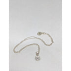 Vintage Sterling Silver Frog Pendant Necklace 16 Inch Chain