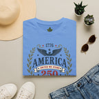 America 250 Shirt, 1776 2026 Patriotic Eagle Tee, Fourth of July Tee