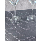 Vintage Crystal Fantasy Ribbed Water Goblets Set of 2 Glasses 7.5