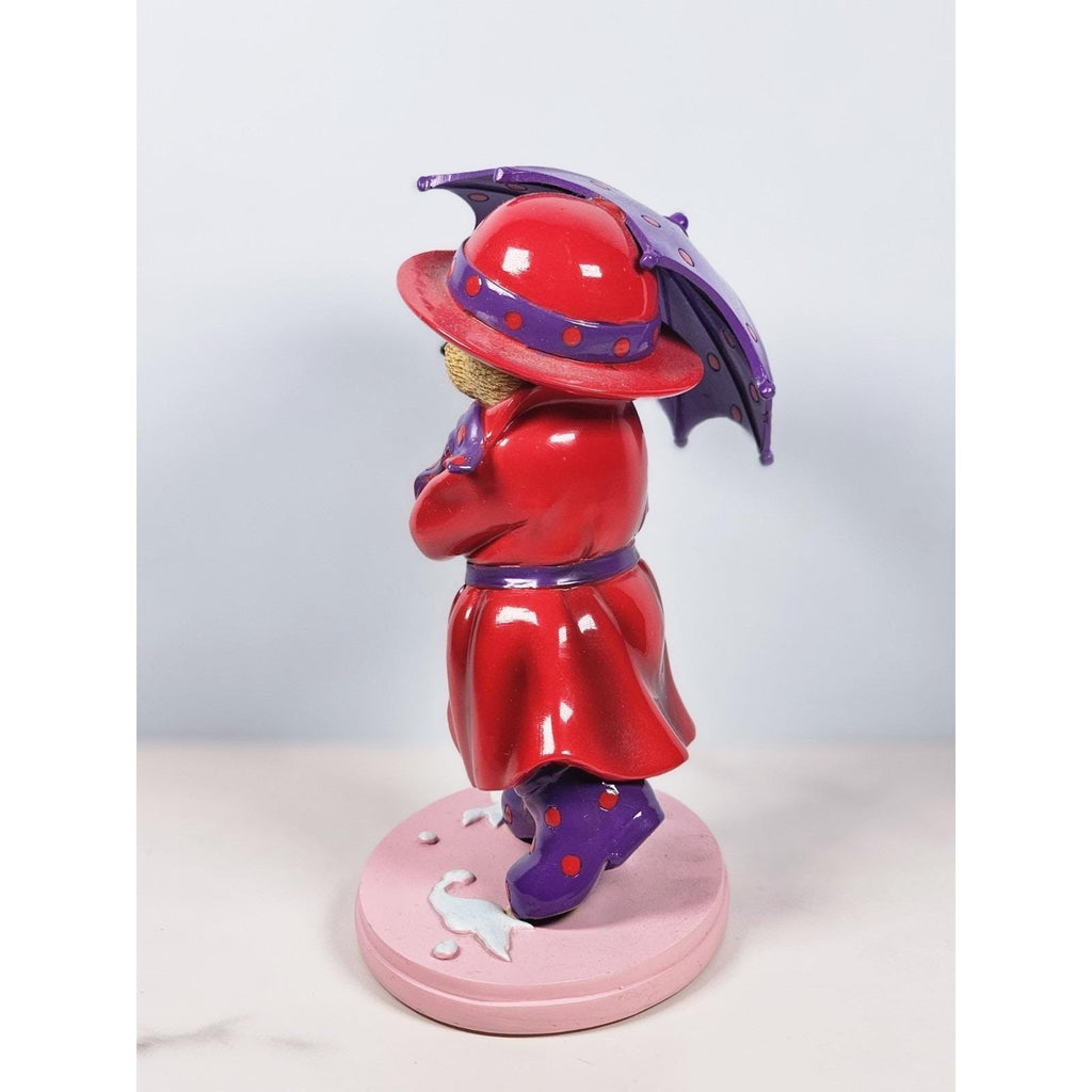 Hamilton Collection Happy Hatters Teddy Bear Figurine w COA Limited Edition