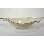 Vintage Lenox Dove Candy Dish Cream China Gold Trim