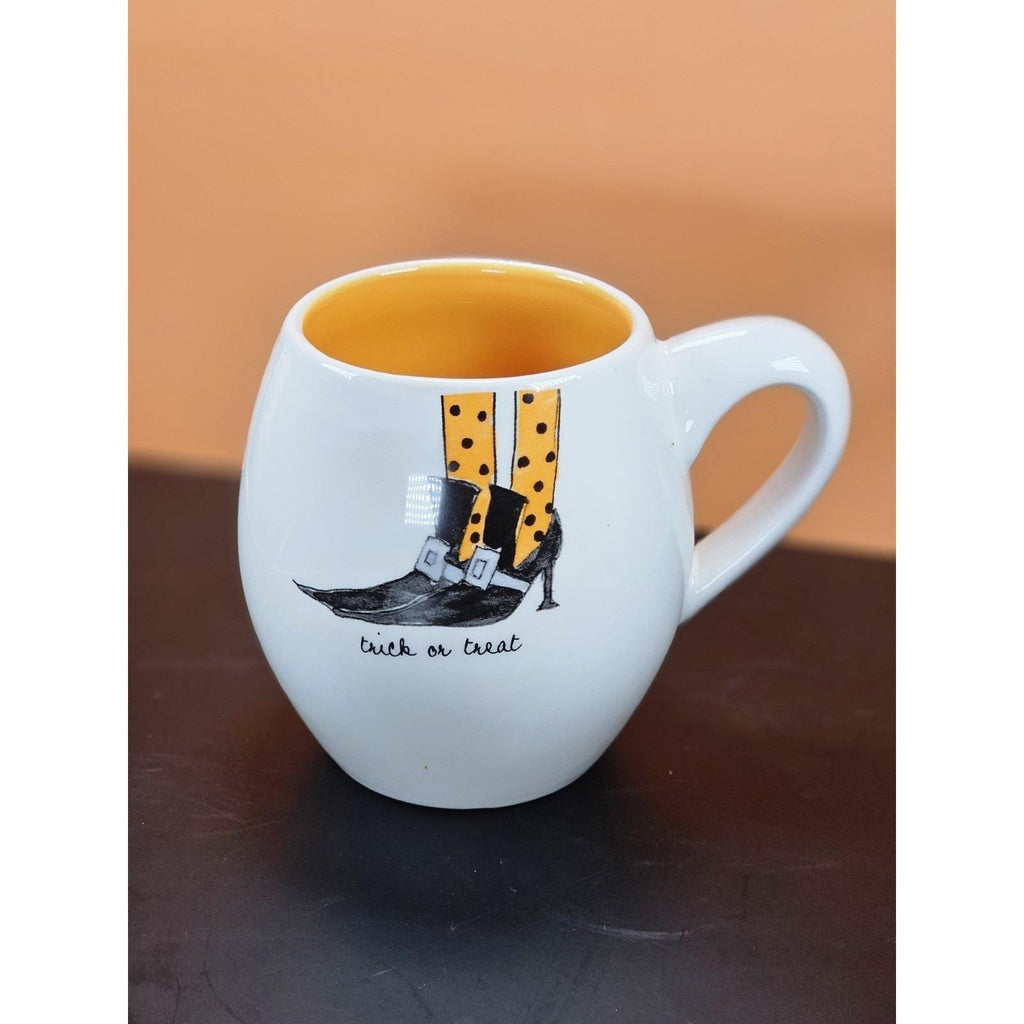 Vintage Rae Dunn Halloween Mug Set of 6 Ceramic Witch Theme Cups