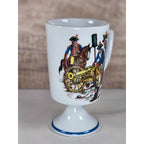 Vintage Fred Roberts Colonial Soldiers Mug Revolutionary War Pedestal Cup