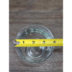 Vintage Anchor Clear Glass Footed Mug USA Made Coffee Tea Cup