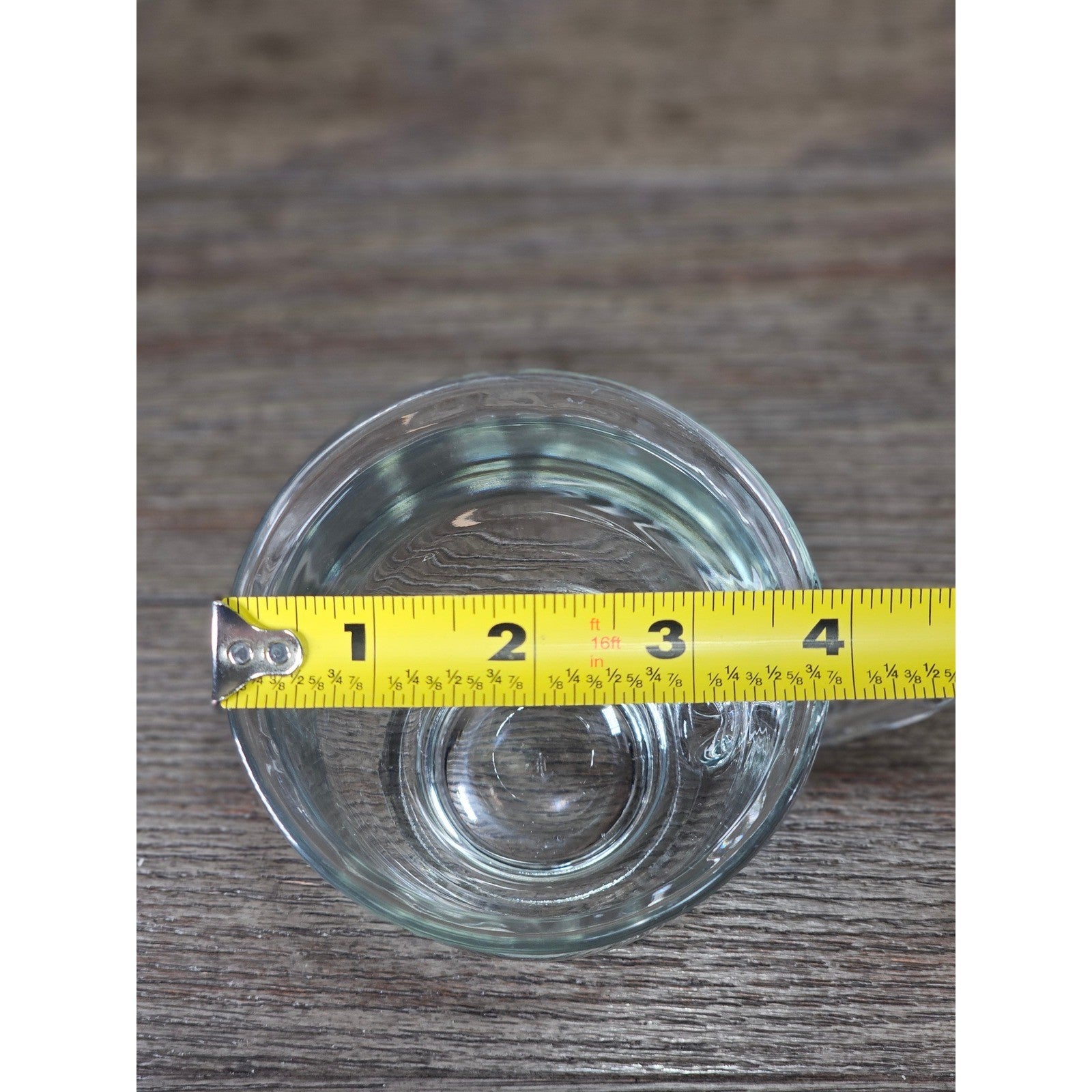 Vintage Anchor Clear Glass Footed Mug USA Made Coffee Tea Cup