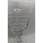 Libbey Sirrus Clear Goblet Ribbed Glass Water Wine Glass