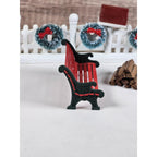 Vintage Lemax Christmas Village Accessories Fence Bench Firewood Set