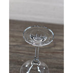 Vintage Clear Stemmed Wine Glass 8.5" Tall Classic Barware