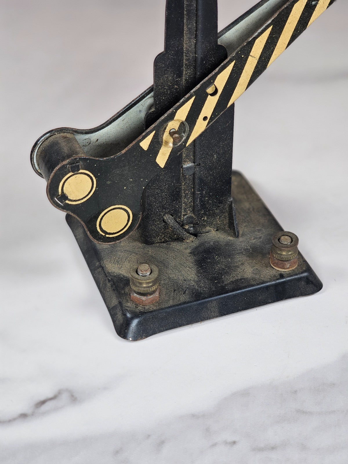 Vintage Marx O Gauge Train Railroad Crossing Arm & Signal Untested