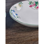 Vintage Majesticware Geranium Floral Bowls Set of 2 Sue Zipkin 8 Inch