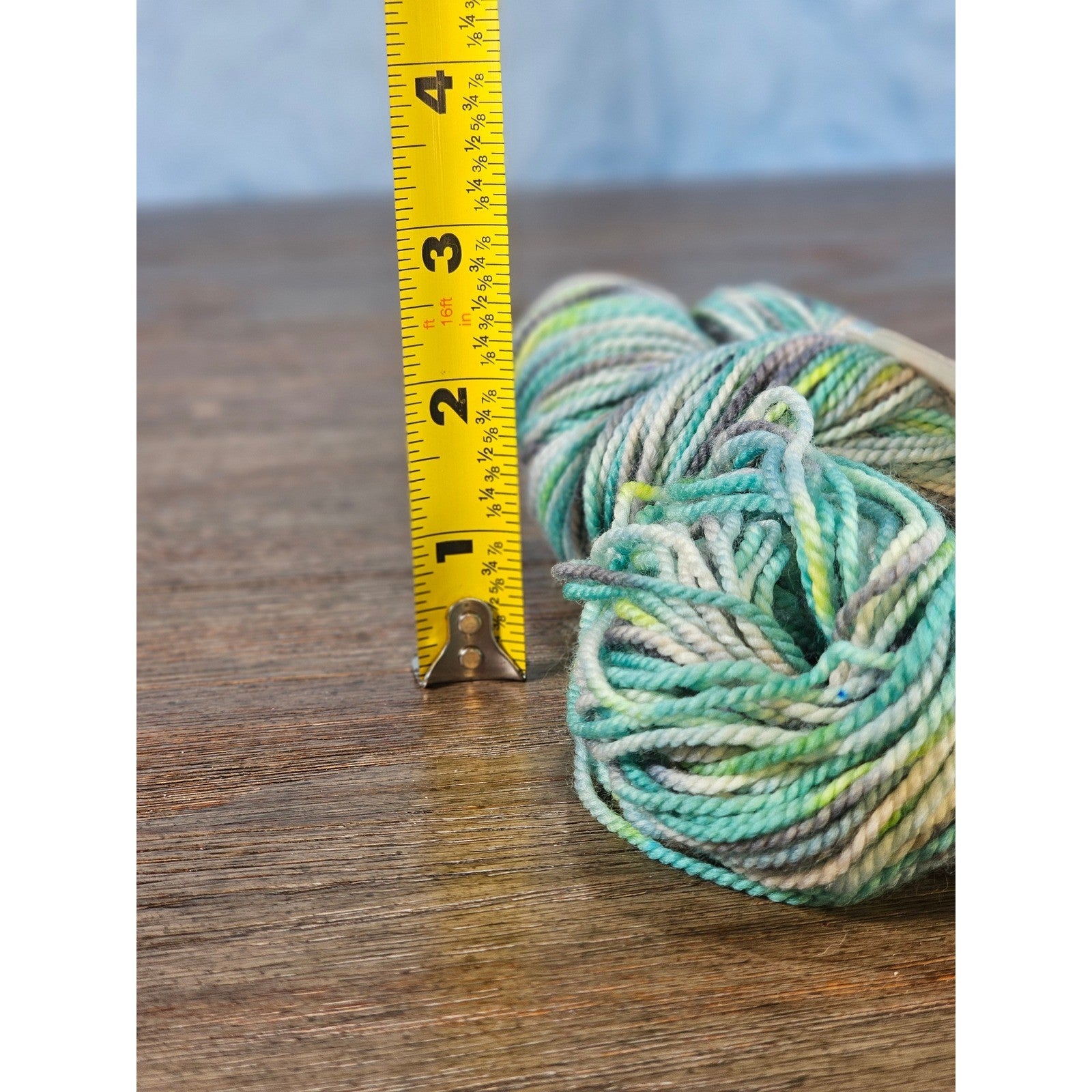 Handpainted Superwash Wool Yarn – Lagoon – ~130 Yards – Fingering Weight