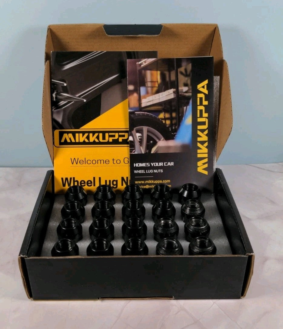 MIKKUPPA M12x1.5 Lug Nut Set (Total of 20 Lug Nuts) READ