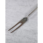 Vintage BBQ Carving Fork Wood Handle Red Paint Rustic 13 Inch