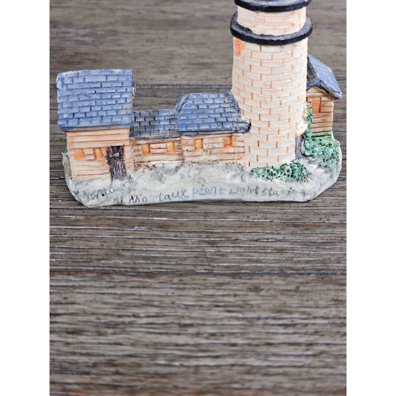 Montauk Point Lighthouse Resin Figurine Mini Coastal Nautical Decor