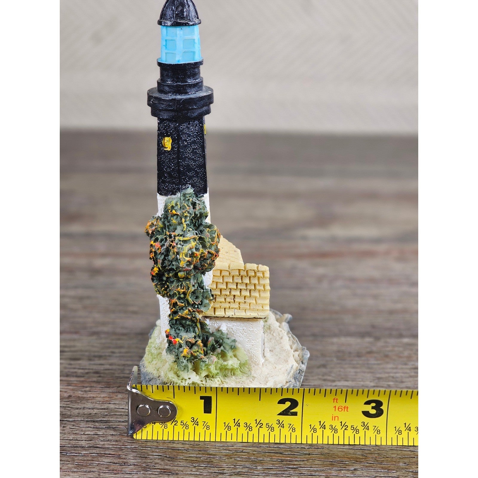 Vintage Lighthouse Figurine Coastal Nautical Resin Decor Mini Lighthouse