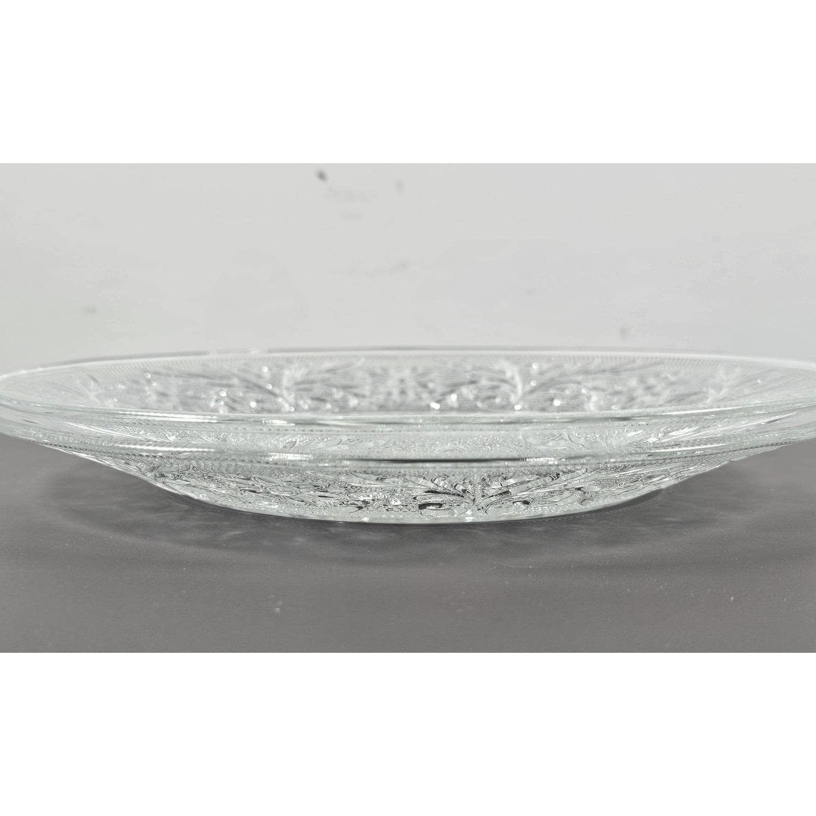 Anchor Hocking Sandwich Glass Plates Set of 2 Clear Pressed