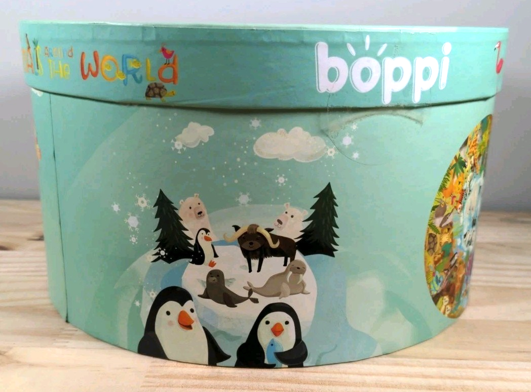 New Boppi 150 pcs "Animals Around The World" Jigsaw Kids Puzzle by Laura Watson