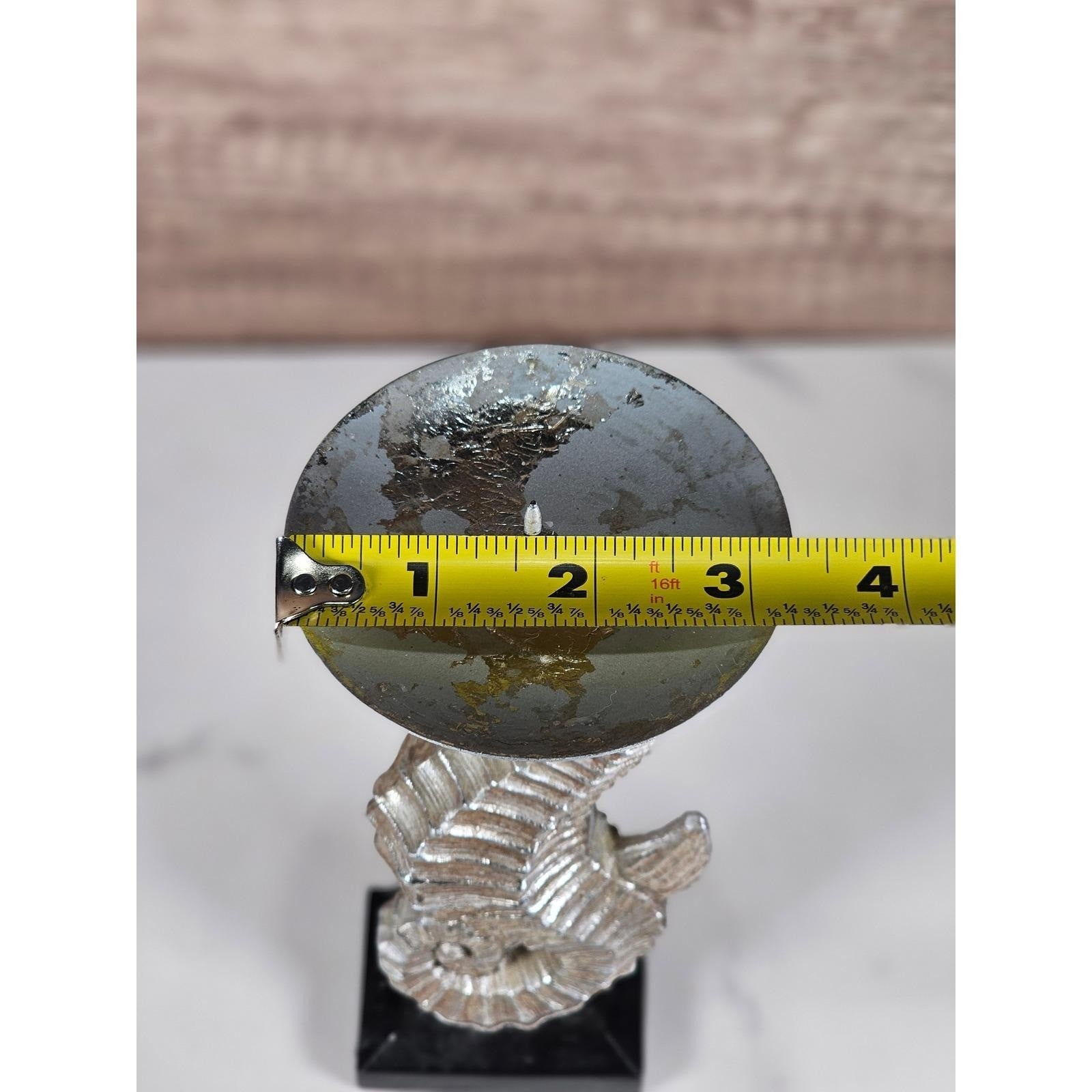 Vintage Seahorse Metal Holder Coastal Nautical Decor Silver