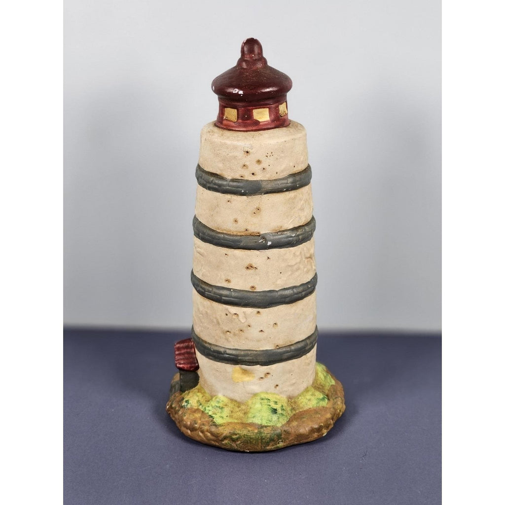 KS Collection Lighthouse Figurine Blue Stripe Nautical Decor
