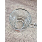 Vintage Canadian Mist Glass Mug Maple Leaf Whiskey Barware