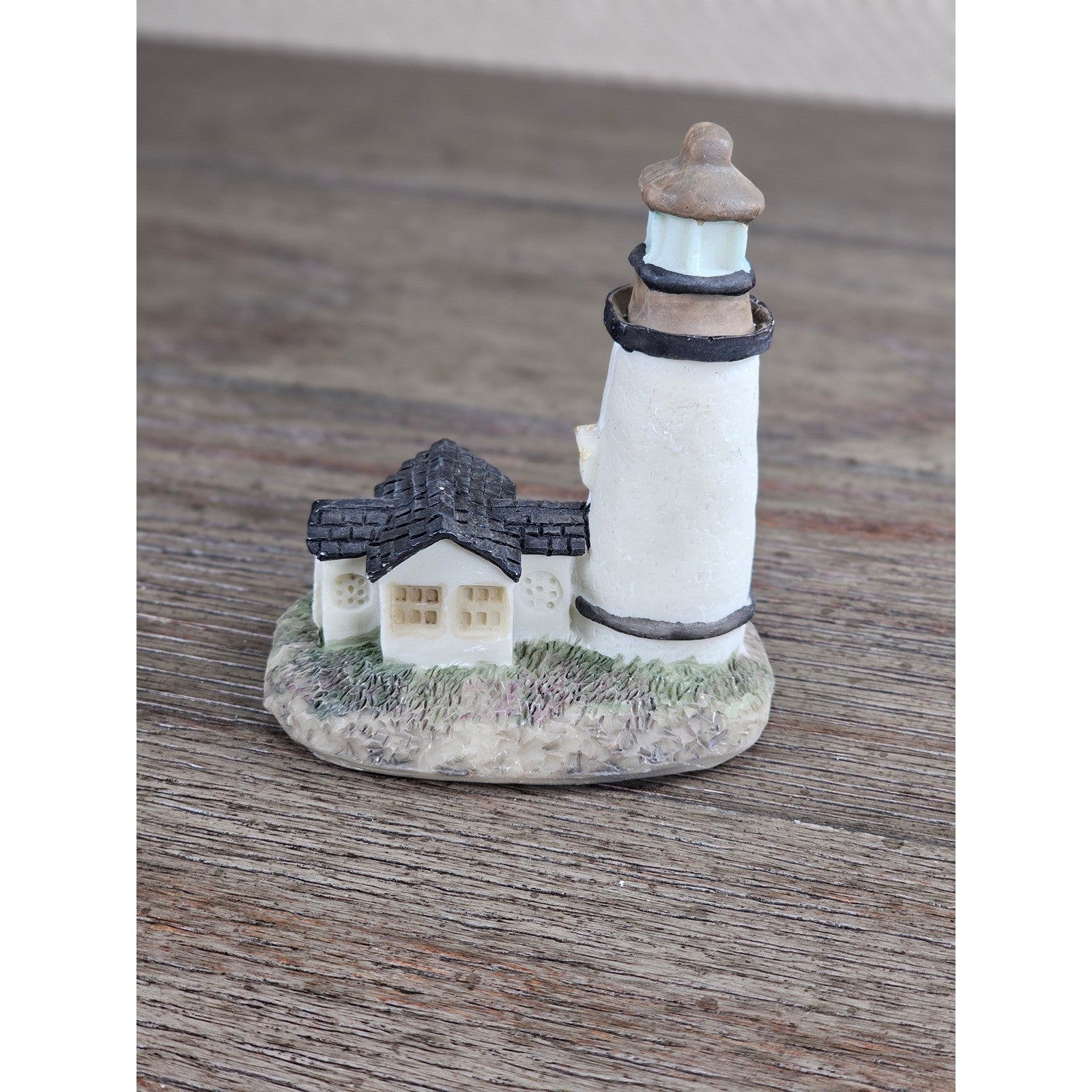 Mini Coastal Lighthouse Figurine Resin Nautical Decor Small Shelf Accent