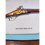 Vintage Firearms Illustration Wall Plaque – Austrian Wheellock Pistol 1655
