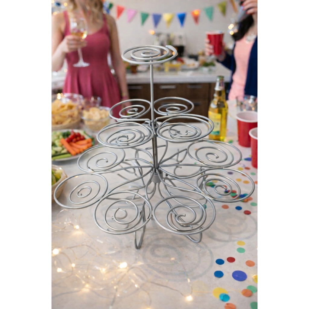 Wilton Cupcakes N' More Metal Dessert Stand Holds 13 Cupcakes