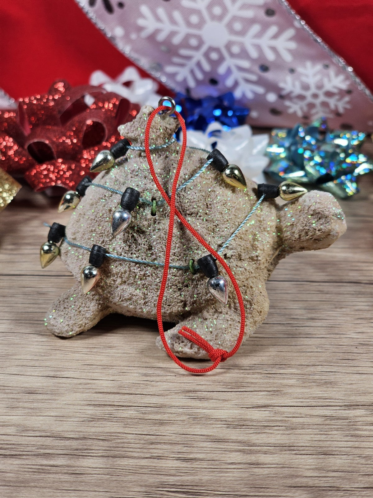 Vintage Midwest CBK Sea Turtle Ornament – Coastal Beach “Sandy” Design 3"x2"