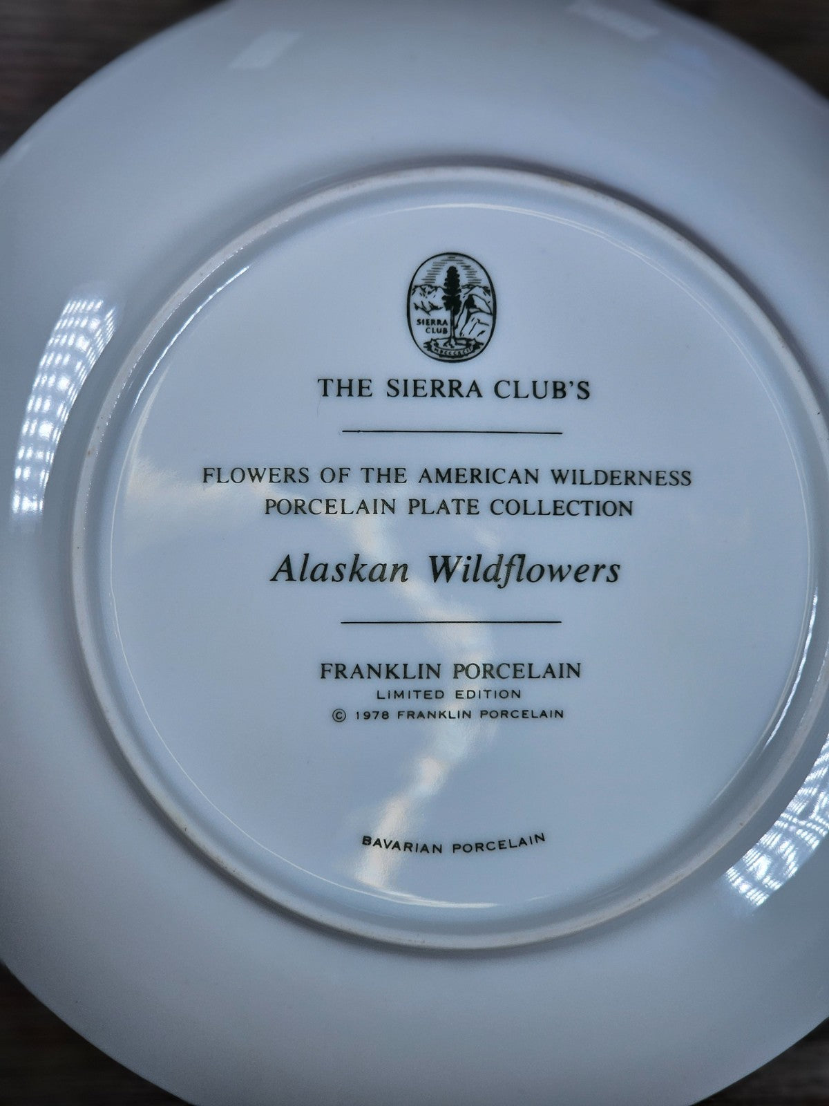 1978 Alaskan Wildflowers Plate – Sierra Club Wilderness Series – Franklin Porcel