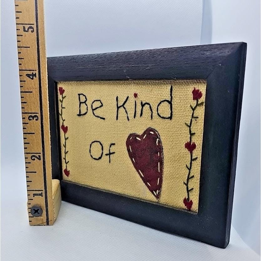 Vintage Cross Stitch Family Warms the Heart Framed Wall Art