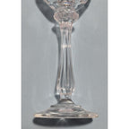 Crystal Cut Cordial Glasses Set of 2 Stemmed 5 Inch