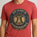 250 Years of Independence Shirt 1776 2026 Liberty Bell Patriotic Tee