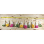 Yarn Tassel Garland Multicolor Decor Yellow Pink Green