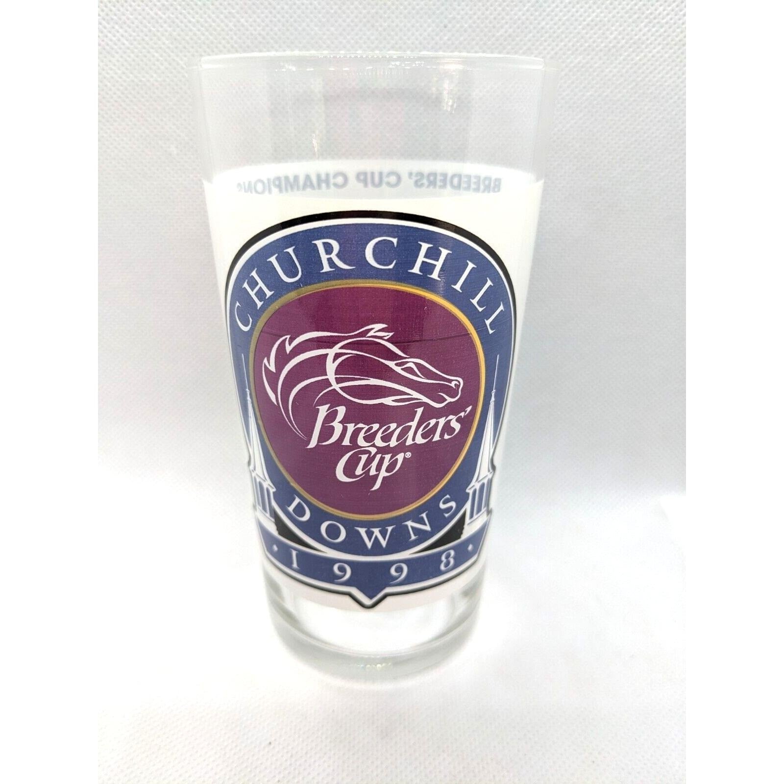Vintage Breeders Cup 1998 Churchill Downs Racing Glass by Libbey