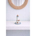 Miniature Lighthouse Resin Figurine Coastal Nautical Decor 3.5"