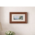 Vintage Coastal Cottage Framed Print Wall Art | Nautical Harbor Scene