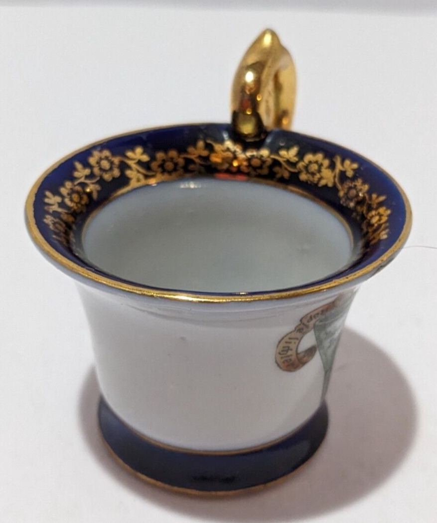 Vintage Demitasse Porzellanfabrik Fredrich Pre-WWII Stamped Cup Made in Germany