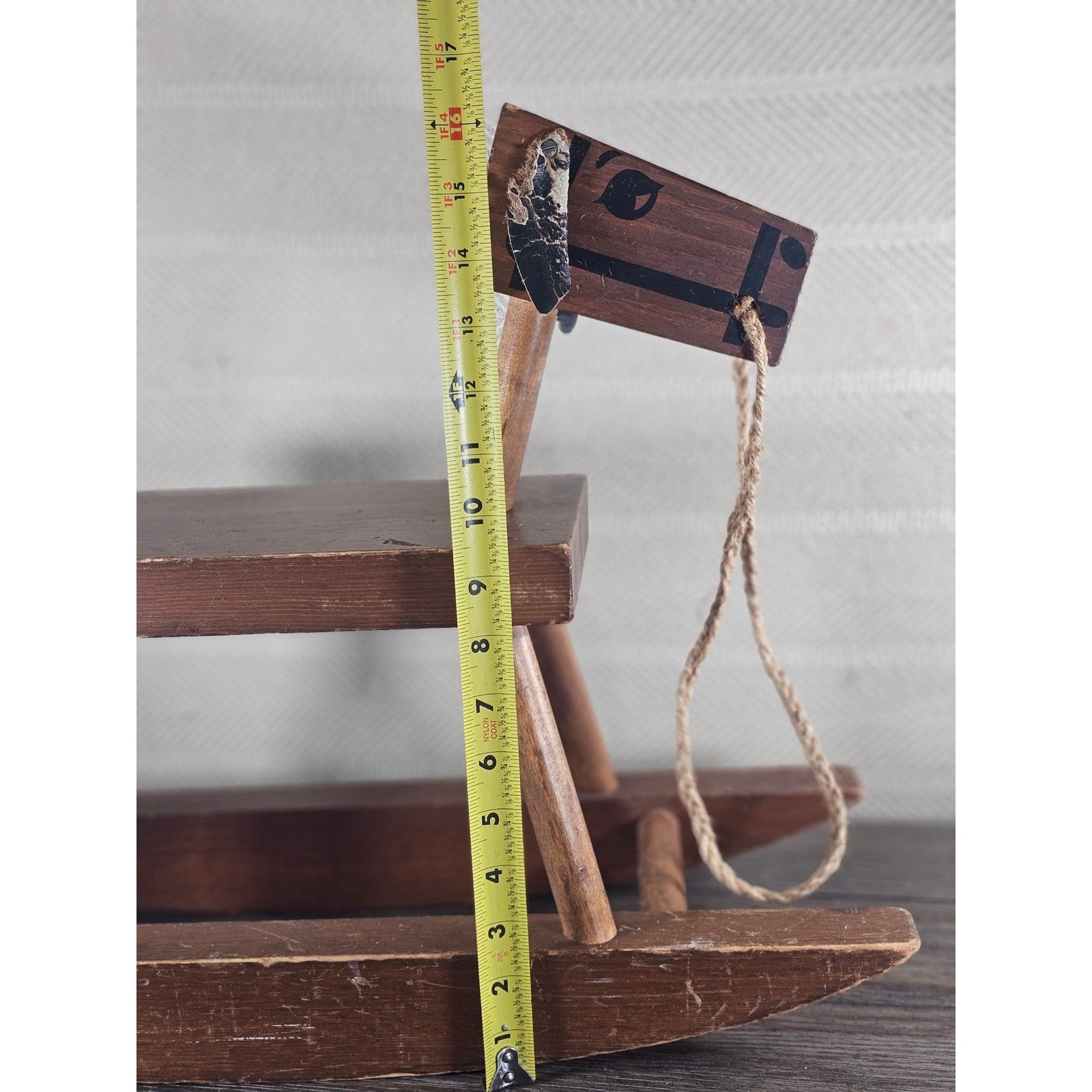 Colonial Wood Products Rocking Horse USA Rustic Nursery Decor