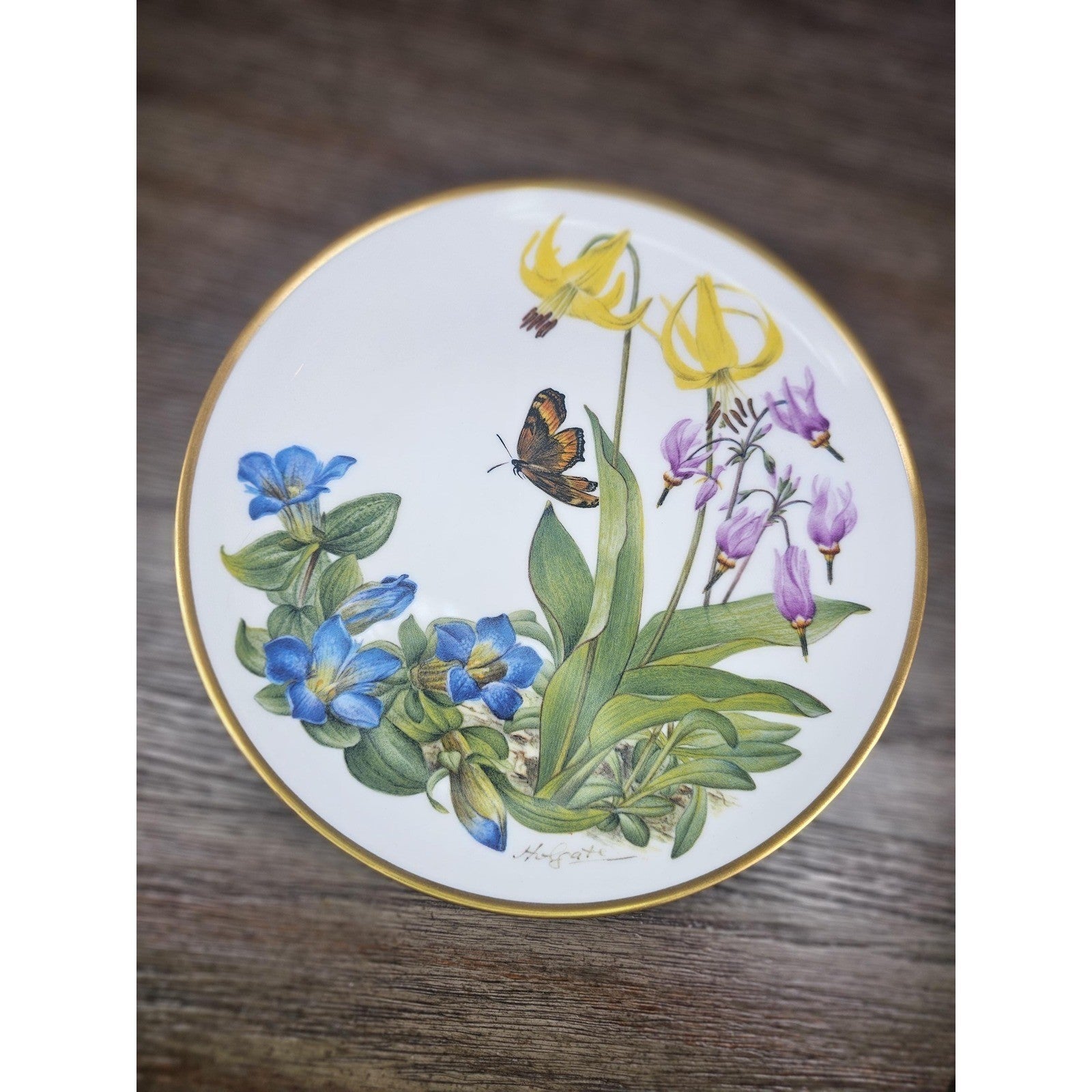 Franklin Mint Rocky Mountain Wildflowers Plate 1978 Porcelain
