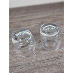 Set of 2 Chivas Etched Rocks Glasses 3.5 x 3 Inch Whisky Tumblers
