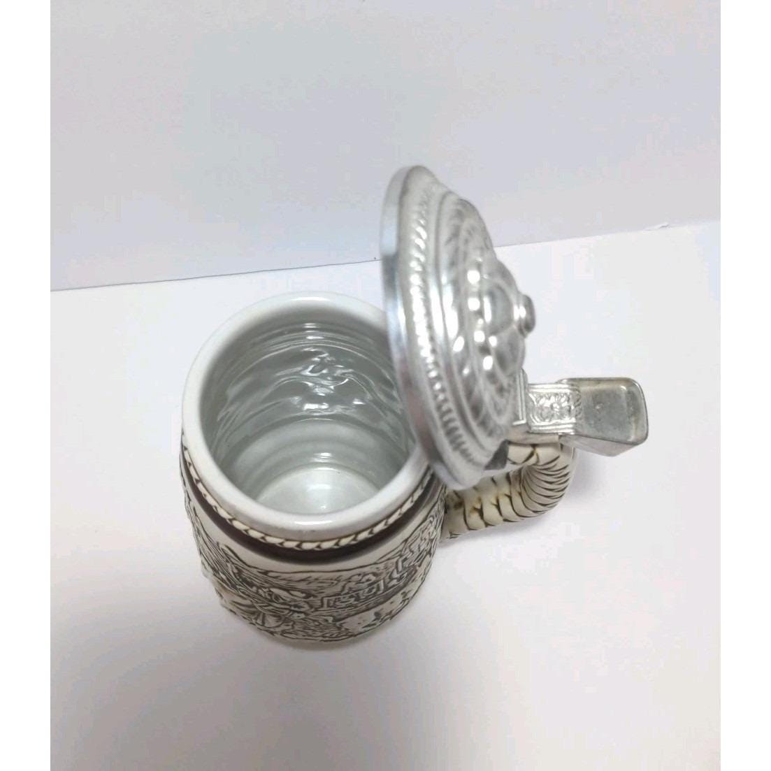 Avon 1980  Western Round Up Stein Pewter Lid Ceramarte