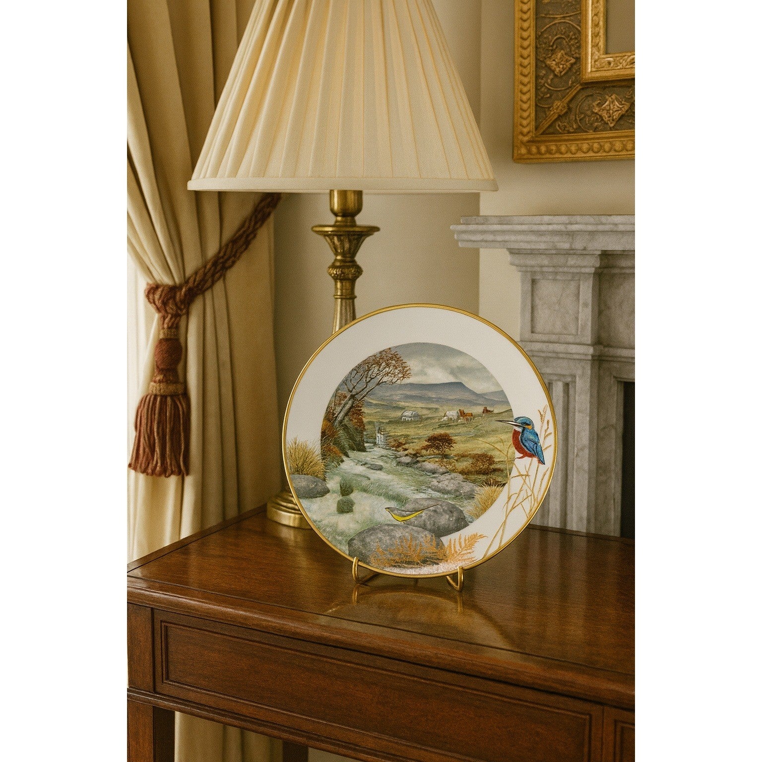 Vintage Franklin Porcelain Plate A Secluded Stream in November 1979